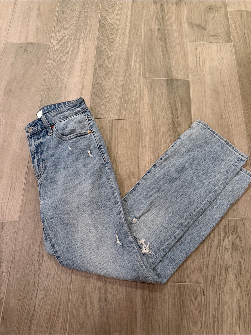 Pistola Woman’s Light Blue Distressed Women’s Jeans Size 24